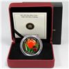 Image 1 : 2011 $20 Tulip with Venetian Glass Ladybug 1oz Fine Silver Coin. Very low COA #0005 out of 5000 mint