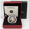 Image 1 : 2012 $20 Aster with Venetian Glass Bumble Bee 1oz Fine Silver Coin. Mintage of 10,000.