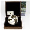 Image 1 : 2012 $250 Robert Bateman Bull Moose from the Moose Family 1 Kilo Fine Silver Coin in Deluxe Display 