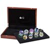 Image 1 : 2017 $10 Celebrating Canada's 150th Fine Silver Coloured 13-coin Set in Deluxe Display Case. (TAX Ex