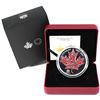 Image 1 : 2017 $50 Canadian Icons 5oz Fine Silver Coloured Coin. Mintage of only 1500! (TAX Exempt)