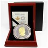 Image 2 : 2021 $50 Maple Leaves in Motion 5oz Fine Silver Coin with Yellow and Rose Gold Plating. Mintage of o