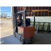 Image 2 : *ORANGE TOYOTA 7FBCU25 4400LB CAPACITY 3 STAGE 189" MAST SOLID RUBBER TIRE ELECTRIC FORKLIFT