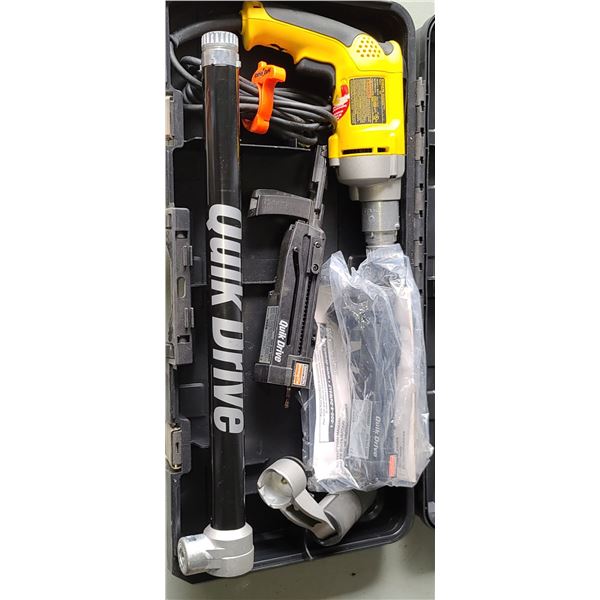 SIMPSON QUICK TIE QUICK DRIVE 1 1/2 - 3" FLOOR SCREWDRIVER COMES WITH DEWALT DW276 SCREWDRIVER