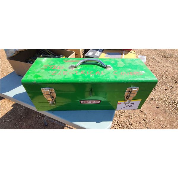 STEEL ELECTRICAL COVERS, PLUS CRAFTSMAN TOOL BOX