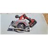 Image 1 : MILWAULKEE 18V 6 1/2" CIRCULAR SAW C/W 18V HD BATTERY. NO CHARGER