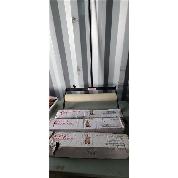 LAMINENT FLOOR PROTECTION FILM ROLLER AND 24'X24 PROTECTION FIM ROLLS QTY X 3