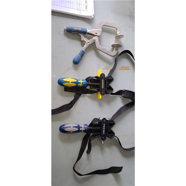 SAMONA AND ROK PIPE CLAMPS AND KREG WELDING PLATE CLAM
