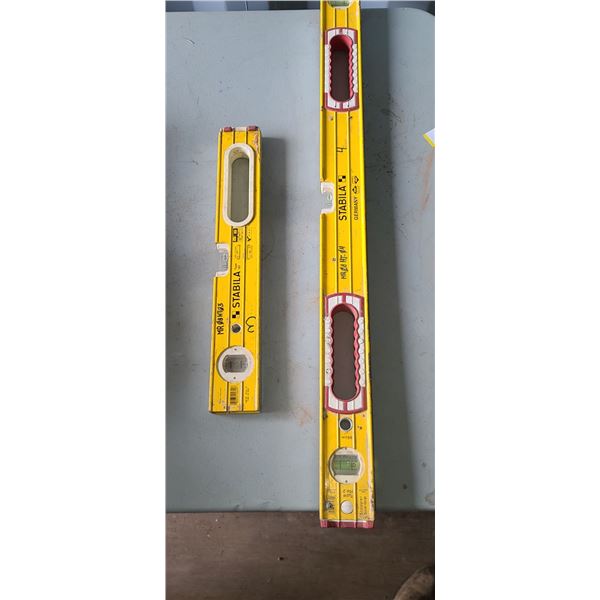 STABILA LEVELS TYPE 187 (40CM) AND TYPE 196-2 (80CM)
