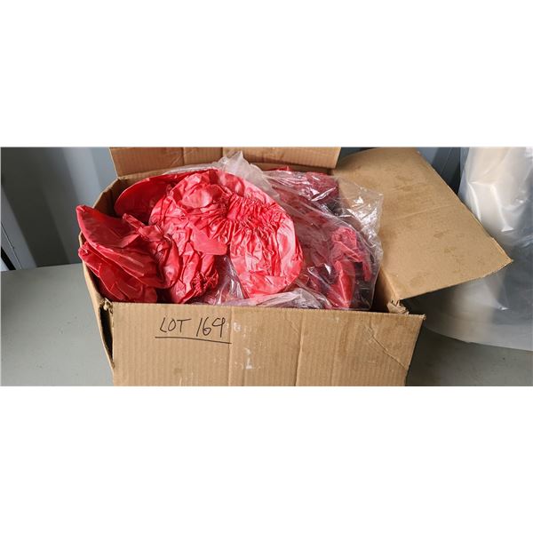 ROLL OF POLLY AND A BOX OF PLASTIC BOOT COVERS