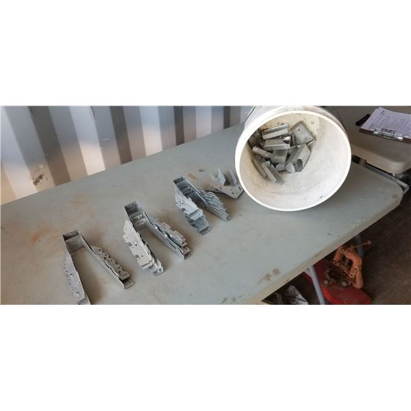 PAIL WITH ASSORTED JOIST MANGERS