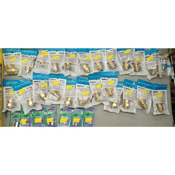 ANDER-LIGN COMPRESSION CONNECTOR A-324 QTY X 12. Q -310 QTY 12, 1/2" STAINLESS STELL INSERTS