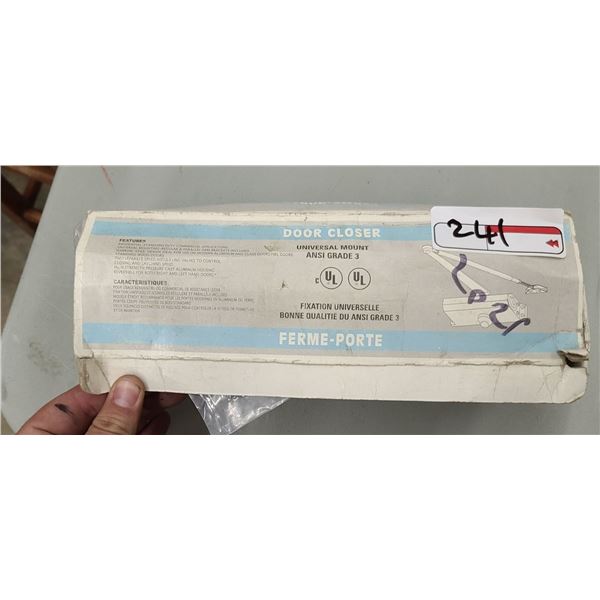 TAYMOR DOOR CLOSER UNIVERSAL MOUNT MAX WEIGHT 143LBS MODEL 14-603AL