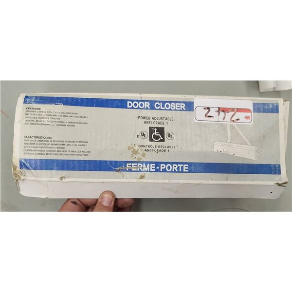 TAYMOR DOOR CLOSER POWER ADJUSTABLE MOUNT MAX WEIGHT 190LBS MODEL 13-1900BFDAAL
