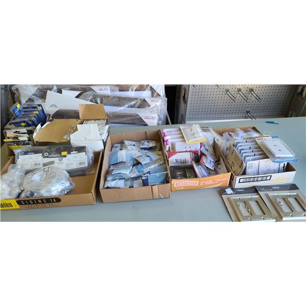 ASSORTED RCA, KV, COOPERS OUTLETS AND ELECTRICAL COMPONENTS