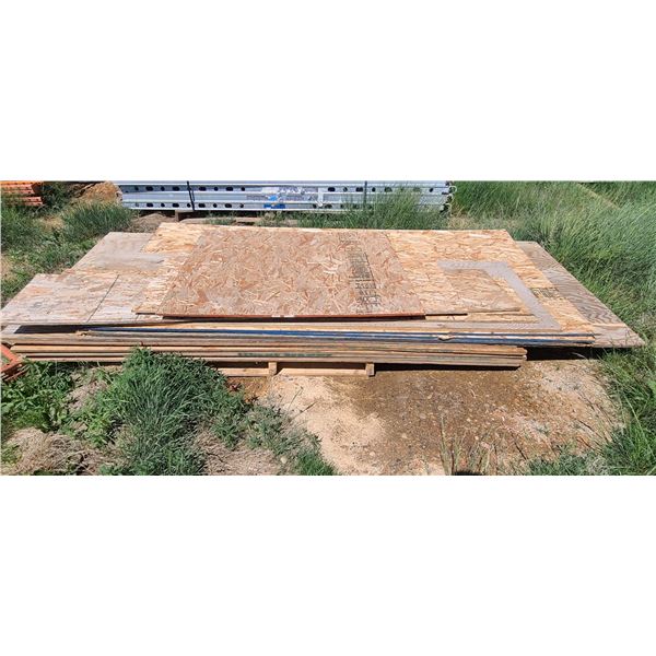 8 SHEETS OF 3/4" PLYWOOD AND 4 sheets  OSB