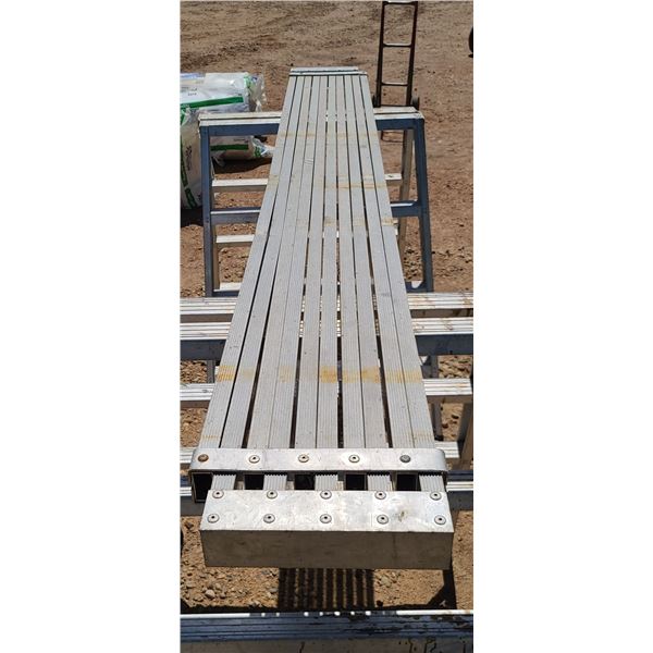 12" WIDE X 16' EXTENDABLE DECK ALUINUM WORK DECK