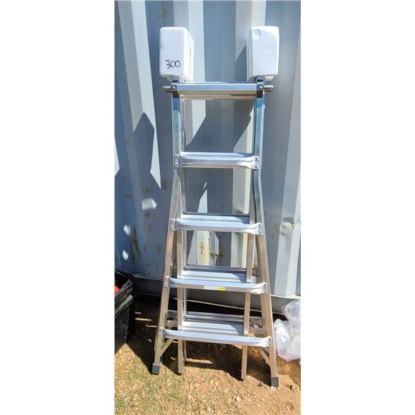 10 FOOT EXTENSION 5.5 FOOT STEP LADDER UNUSED