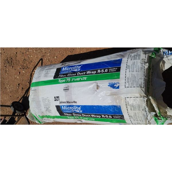 3 BAGS FIBREGLASS DUCT WRAP 2" X 48" X 75'