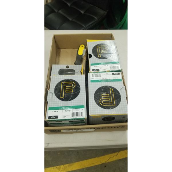 3  5 LBS BOXES OF 3 1/2" FRAMING NAILS AND 1LB BOX OF 3" FLUTED MASONRY NAILS