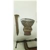Image 3 : MINI SHOP-VAC, ANTIQUE AXE HEAD, ASSORTED STAKES, C-CLAMP