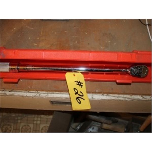 SNAP ON 1/2" 250 LB TORQUE WRENCH