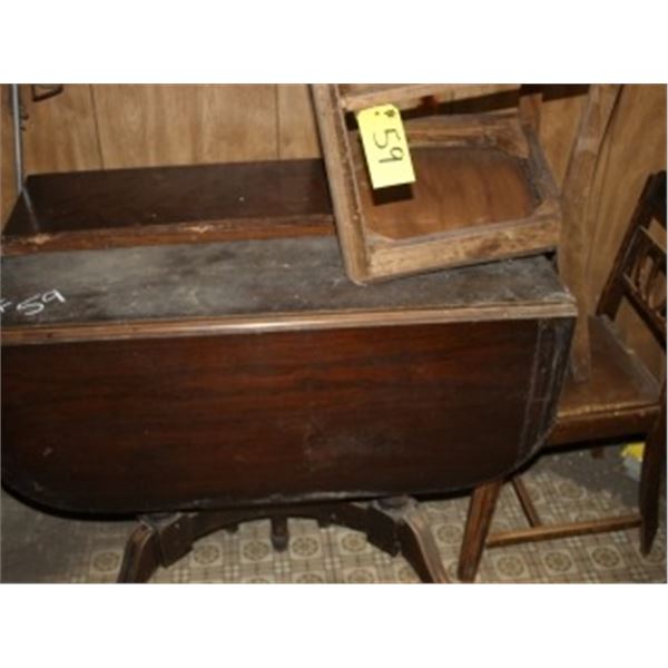 DROP LEAF TABLE & 2 CHAIRS