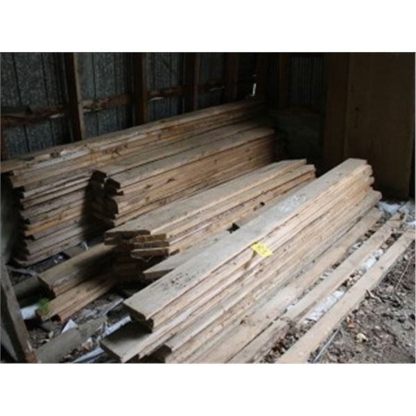 6 PILES OF VARIOUS SIZES & LENGTHS OF LUMBER