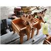 Image 1 : 2 WOODEN DEER PLANTERS