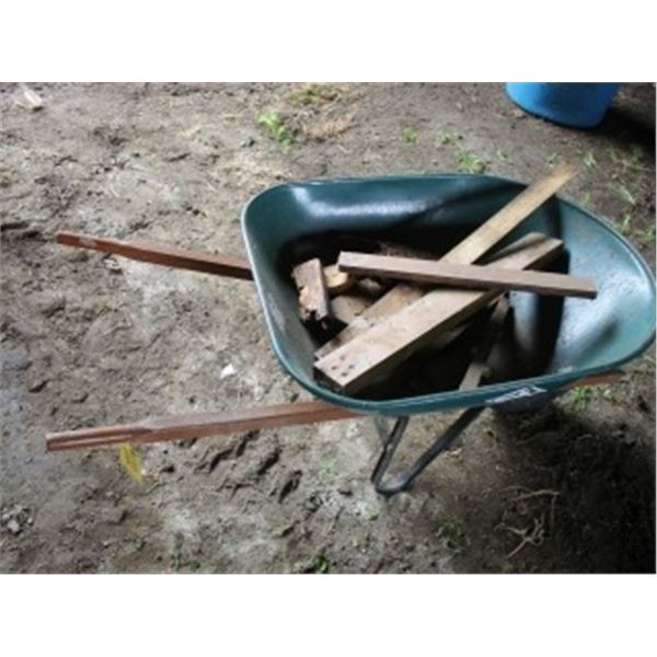 GREEN WHEELBARROW