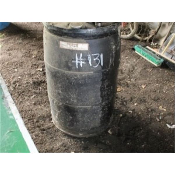 45 GALLON DRUM OF UFA 15W40 OIL (3/4 FULL) USED OIL