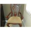 Image 2 : CHERRY OAK FORMAL DINNING SET C/W 6 CHAIRS (2 ARE ARM CHAIRS), 2 LEAFS