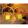 Image 1 : HOMEMADE WOOD SMALL BASKETS (2)