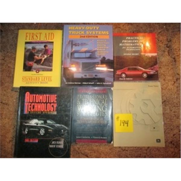 6 - AUTOMOTIVE RELATED BOOKS/MANUALS