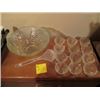 Image 1 : PUNCH BOWL C/W 12 CUPS & LADDLE
