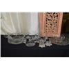 Image 1 : COLLECTION OF CRYSTAL & GLASS BOWLS, PLATES, CUPS, CANDLE STICKS & DISHES (14 PCS)