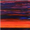 Image 2 : Wyland, "Colors of the Sunset Sea" Hand Signed Original Painting on Board with Letter of Authenticit