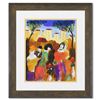Image 1 : Moshe Leider, Framed Original Mixed Media Watercolor Painting, Hand Signed with Letter of Authentici