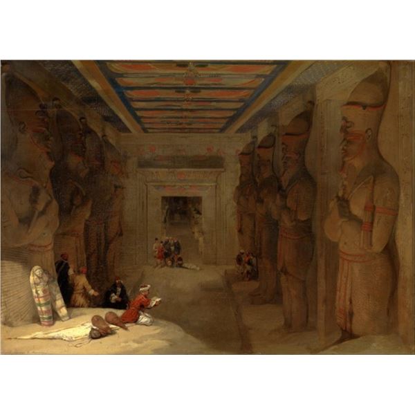 David Roberts - Great Temple at Abu Simbel, Egypt