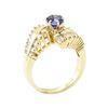 Image 4 : 2.03 ctw Blue Sapphire And Diamond Ring - 14KT Yellow Gold