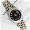 Image 3 : Rolex Datejust 36 Yellow Gold And SS Black Diamond VS Oyster Perpetual