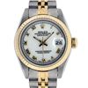 Image 1 : Rolex Ladies Quickset 2T 18K MOP Roman Datejust Oyster Perpetaul Wristwatch 26MM