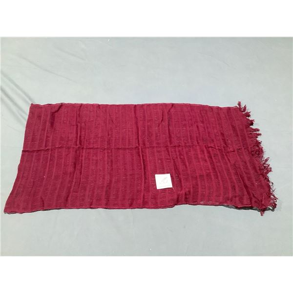 NEW Red Single Hand Woven Weave Scarf