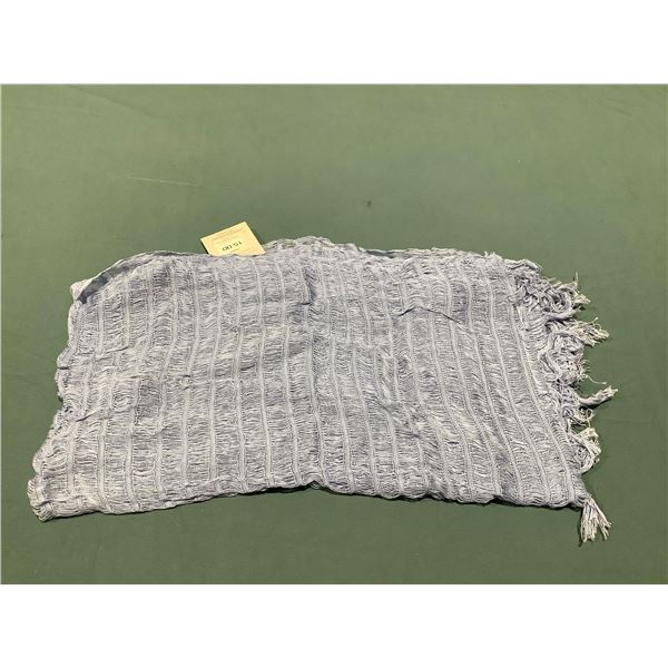 Grey Single Hand Woven Weave Scarf