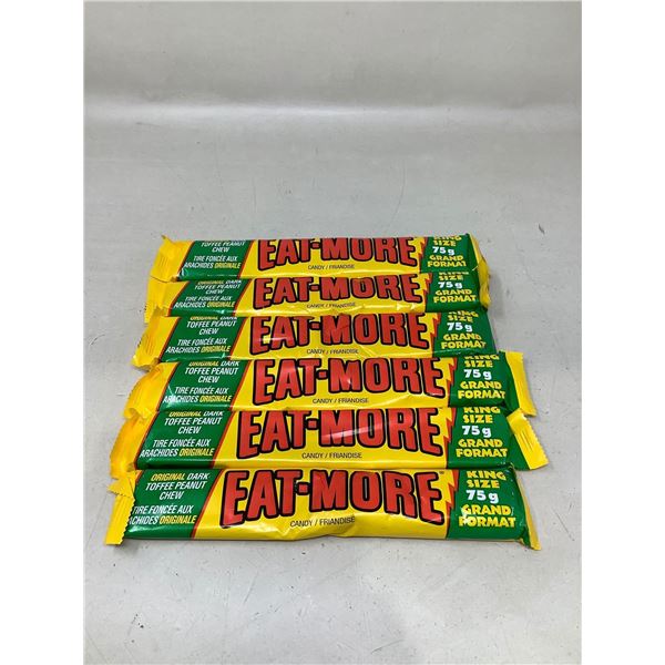 Lot of 6 x 75g Jumbo Eatmore bars