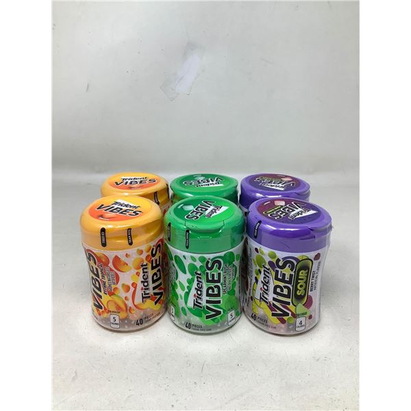 Trident Vibes Gum Lot of 6 x 40pce tubs