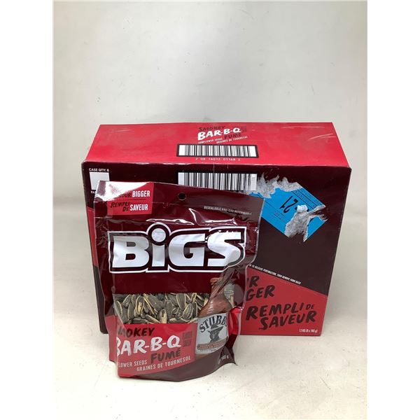 Bigs Case lot BBQ Sunflower Seeds 8 x 140g