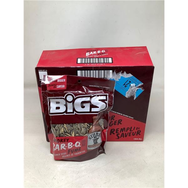 Bigs Case lot BBQ Sunflower Seeds 8 x 140g