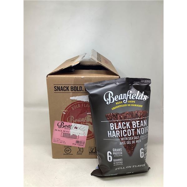 Beanfields Black Bean sea salt tortilla chips case 6 x 156g