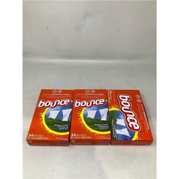 Lot of 3 x 34 bounce sheets